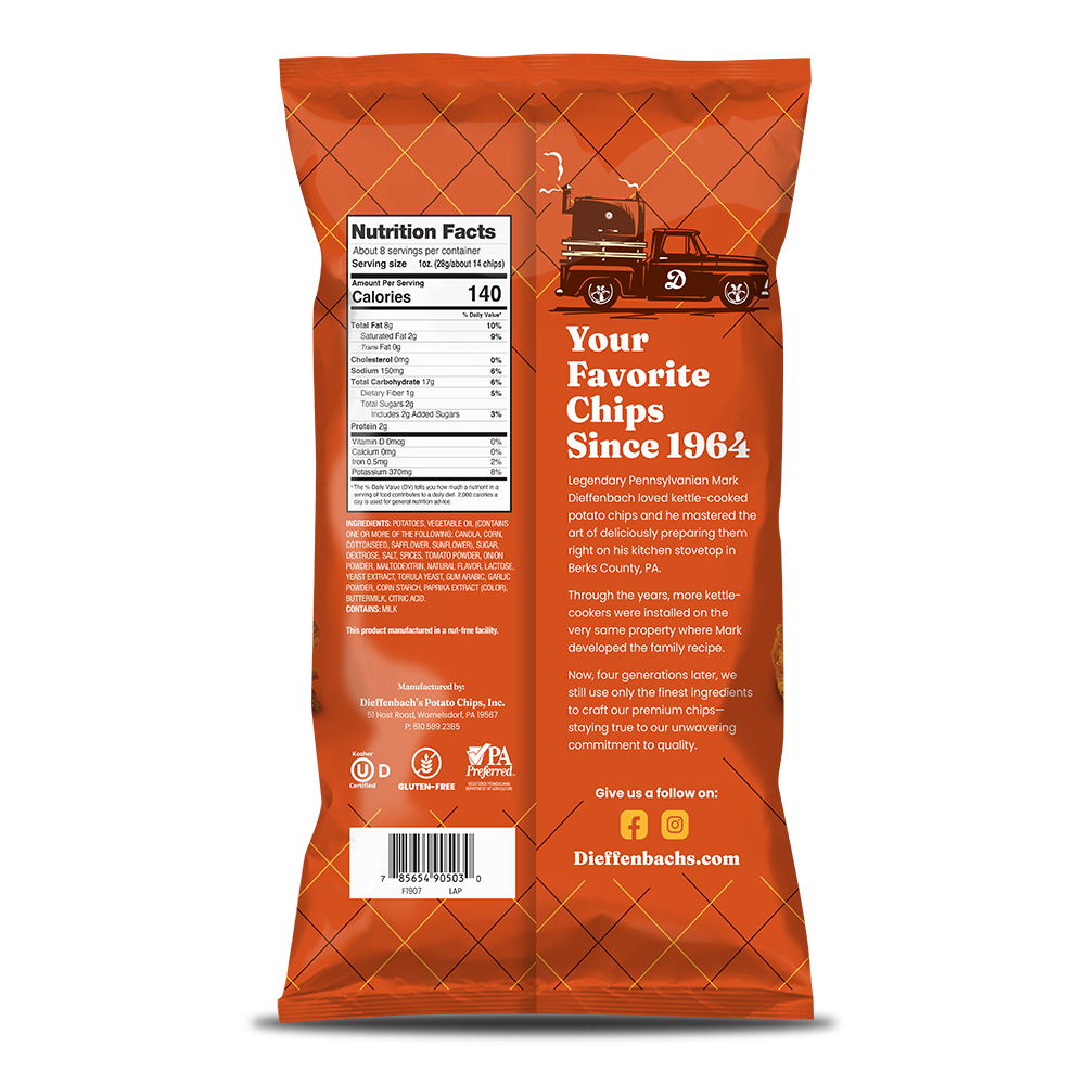 Dieffenbach's Barbecue Kettle Chips Dieffenbach's Barbecue Kettle Chips