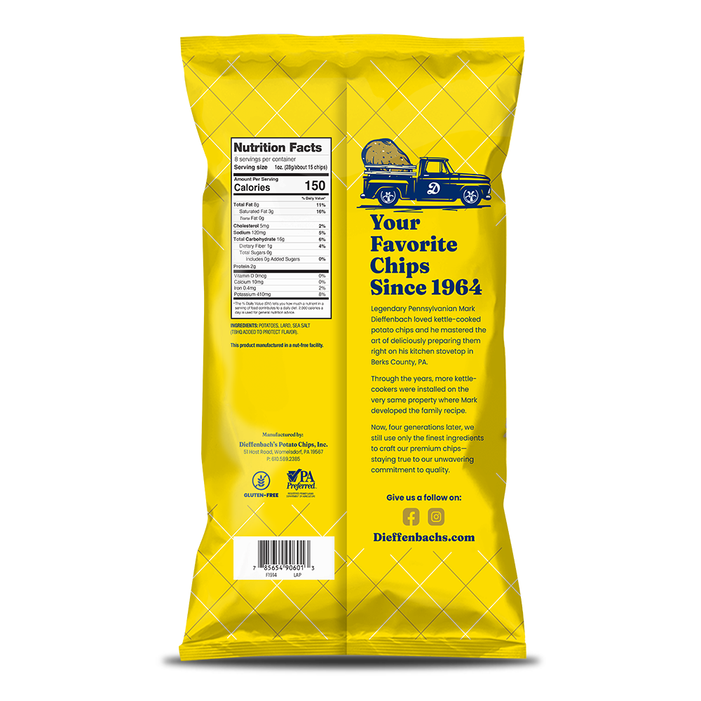 Dieffenbach's Thin-Cut Potato Chips