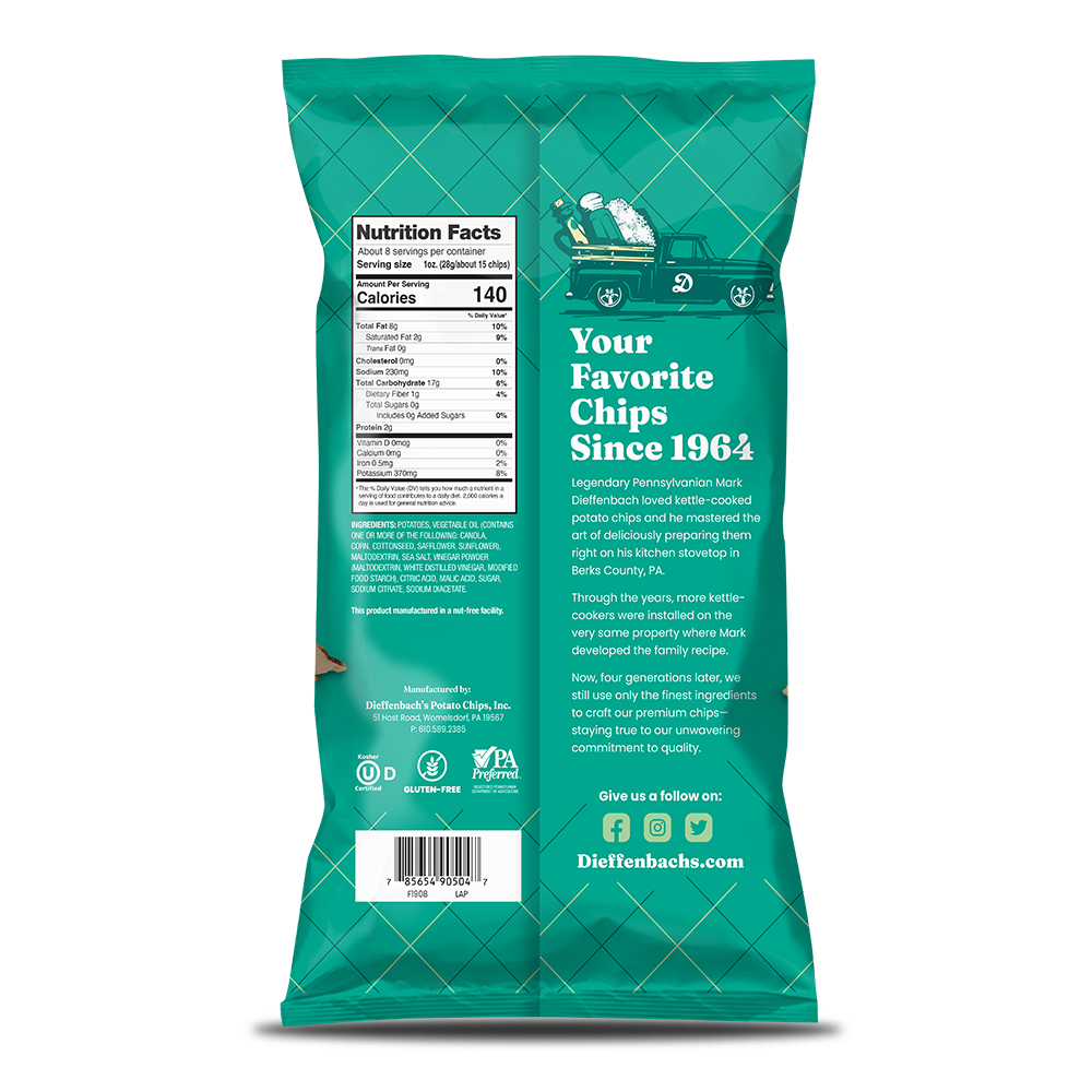 Dieffenbach's Salt & Vinegar Kettle Chips