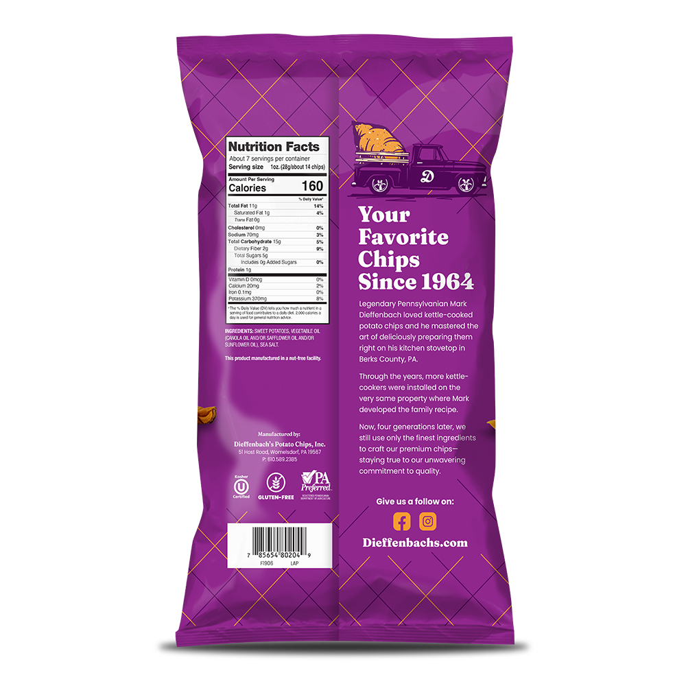 Dieffenbach's Sweet Potato Kettle Chips