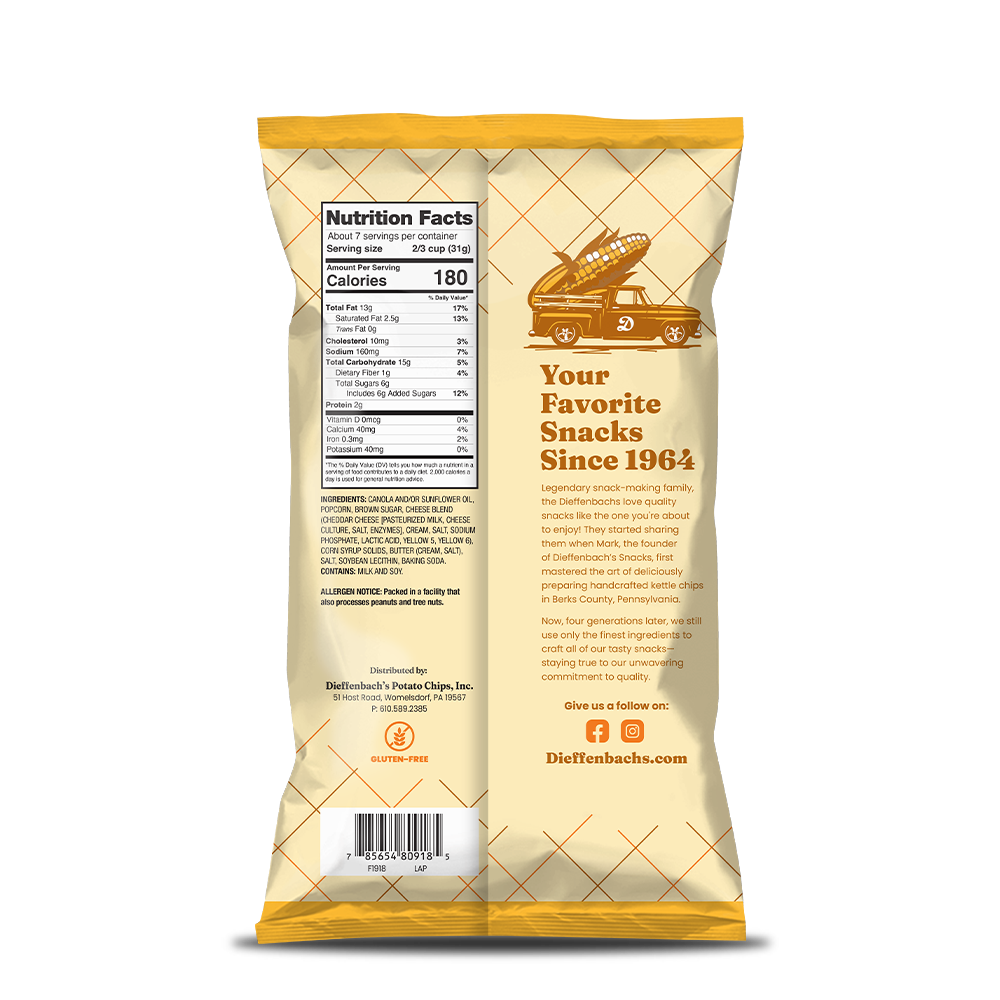 Dieffenbach's Cheddar & Caramel Pop Corn Mix